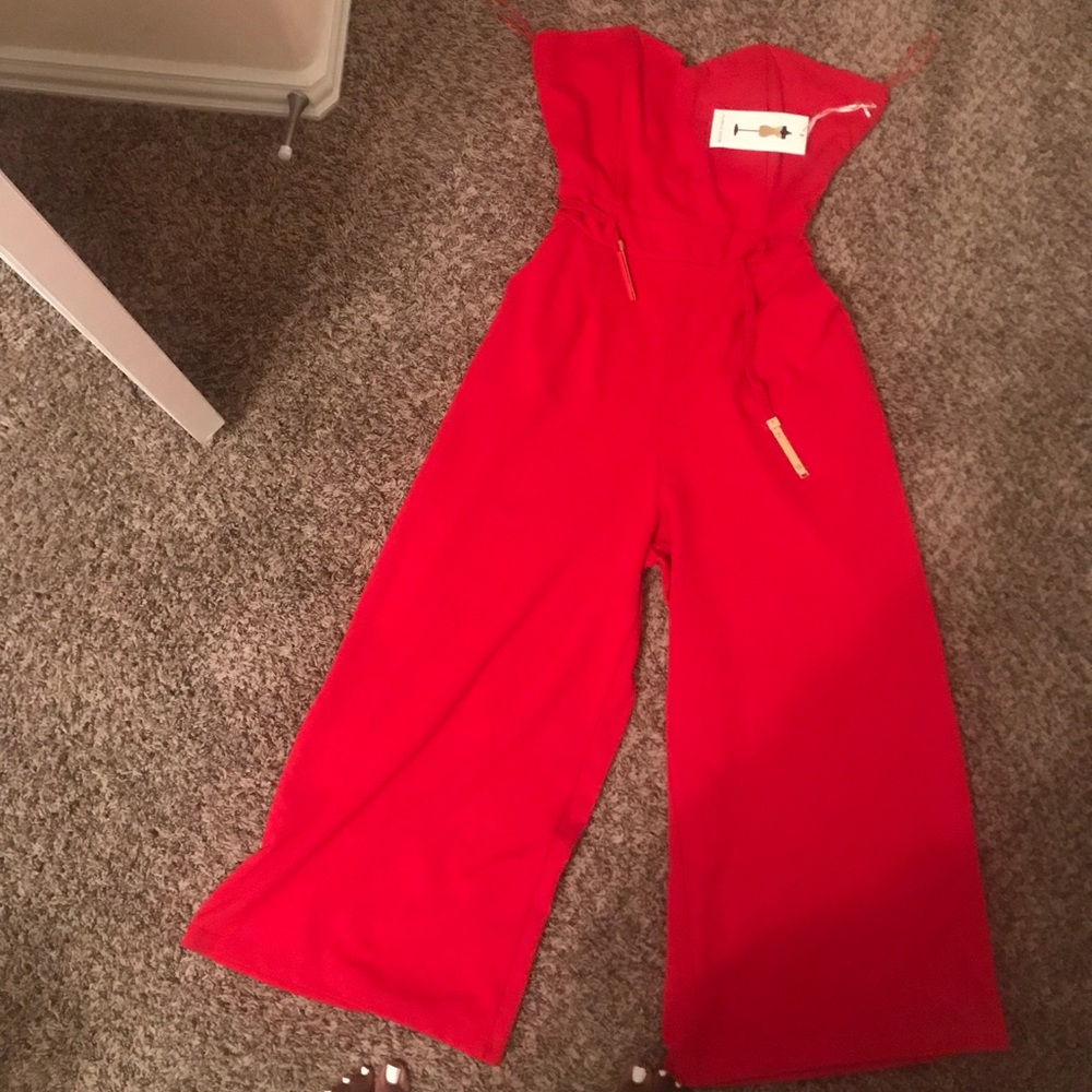 Red One Piece Jumpsuit